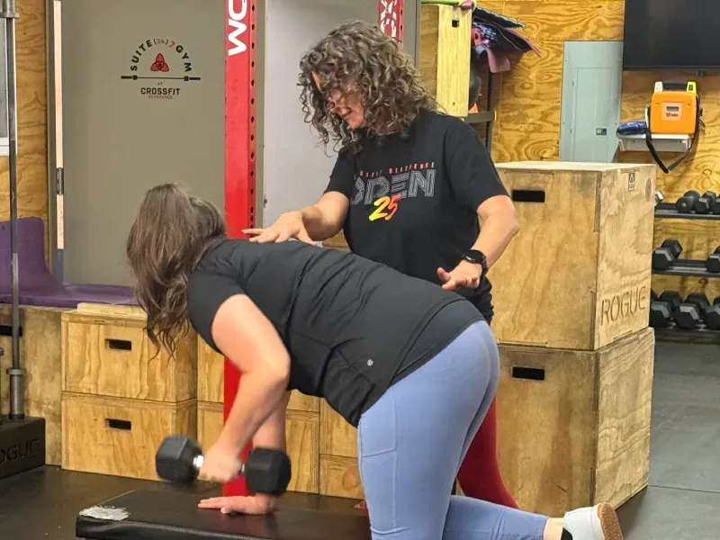 Personal training session at CrossFit Northwest Arkansas